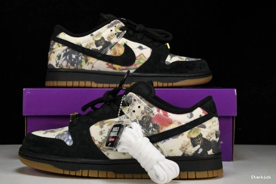 Nike Low Dunk SB Rammellzee Supreme  FD8778-001 1202